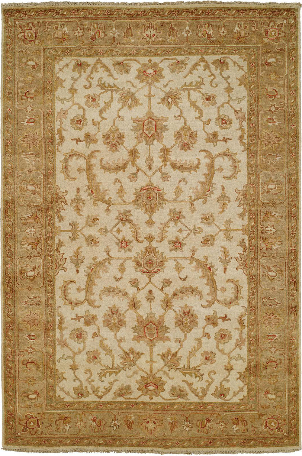 Kalaty Ismir IS-751 Ivory/Camel Area Rug