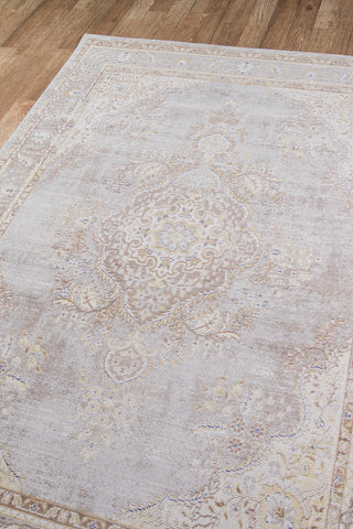 Momeni Isabella ISA-1 Grey Area Rug Corner Image