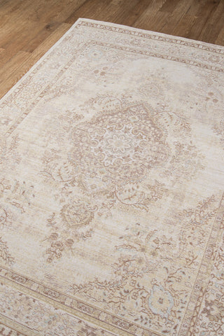 Momeni Isabella ISA-1 Ivory Area Rug Corner Image Feature