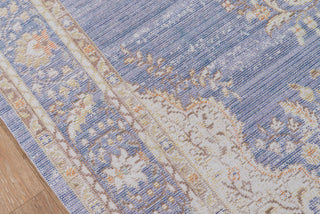 Momeni Isabella ISA-1 Periwinkle Area Rug Close up