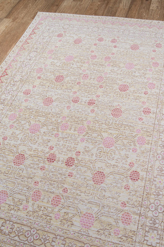 Momeni Isabella ISA-3 Pink Area Rug Corner Image Feature