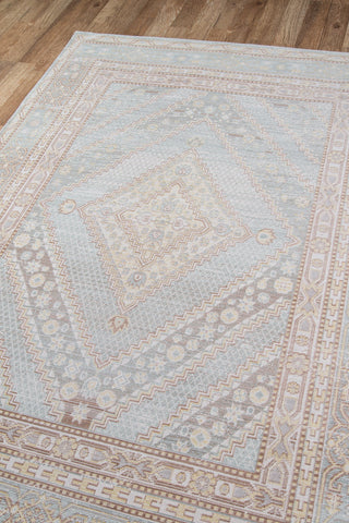 Momeni Isabella ISA-7 Blue Area Rug Corner Image Feature