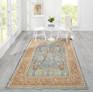 Momeni Isabella ISA-8 Blue Area Rug Lifestyle Image Feature