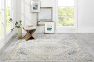 Momeni Isabella ISA10 Blue Area Rug Lifestyle Image Feature