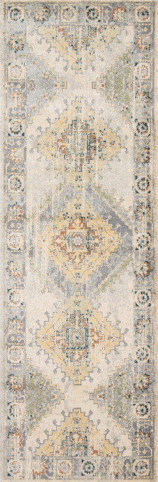 Loloi II Isadora ISA-01 Oatmeal/Silver Area Rug 2'7''x8'0'' Runner