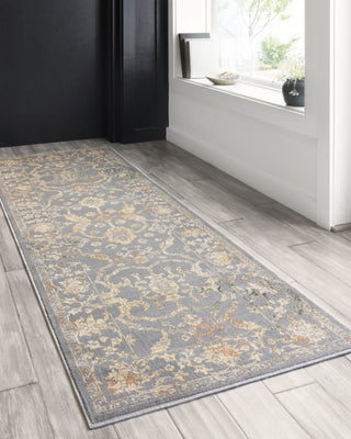 Loloi II Isadora ISA-05 Silver/Silver Area Rug Lifestyle Room Scene 2