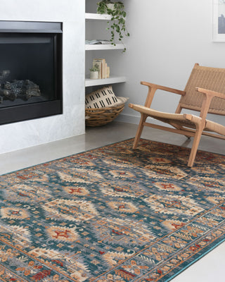 Loloi II Isadora ISA-06 Lagoon/Multi Area Rug Room Scene Featured Image