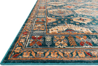 Loloi II Isadora ISA-06 Lagoon/Multi Area Rug Corner Image