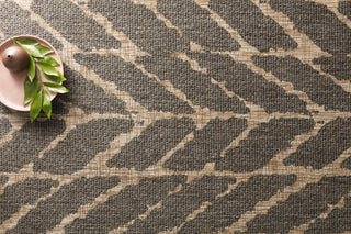 Loloi Isle IE-02 Charcoal / Mocha Area Rug Close Up