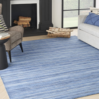 Nourison Interweave IWV01 Denim Area Rug Corner Image