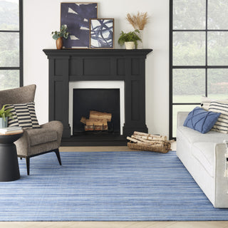 Nourison Interweave IWV01 Denim Area Rug Corner Image