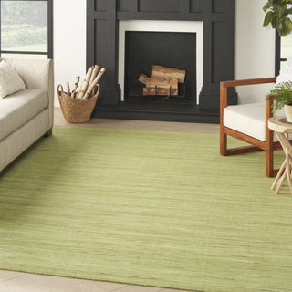 Nourison Interweave IWV01 Green Area Rug Corner Image