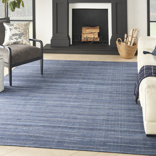 Nourison Interweave IWV01 Navy Area Rug Corner Image