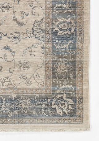 Momeni Izmir IZ-02 Blue Area Rug Corner Image