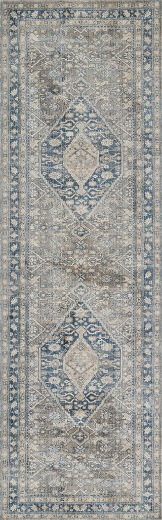 Momeni Izmir IZ-03 Blue Area Rug Runner Image