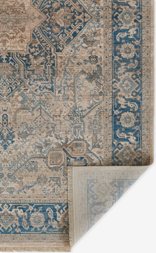 Momeni Izmir IZ-10 Blue Area Rug Close up