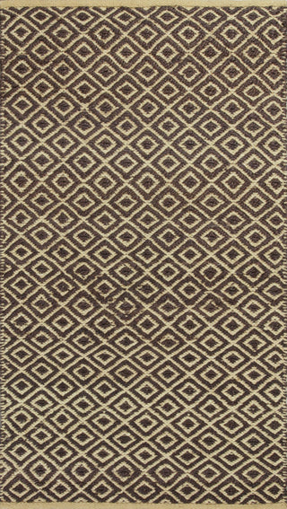 KAS Izteca 0360 Mocha Diamonds Hand Woven Area Rug