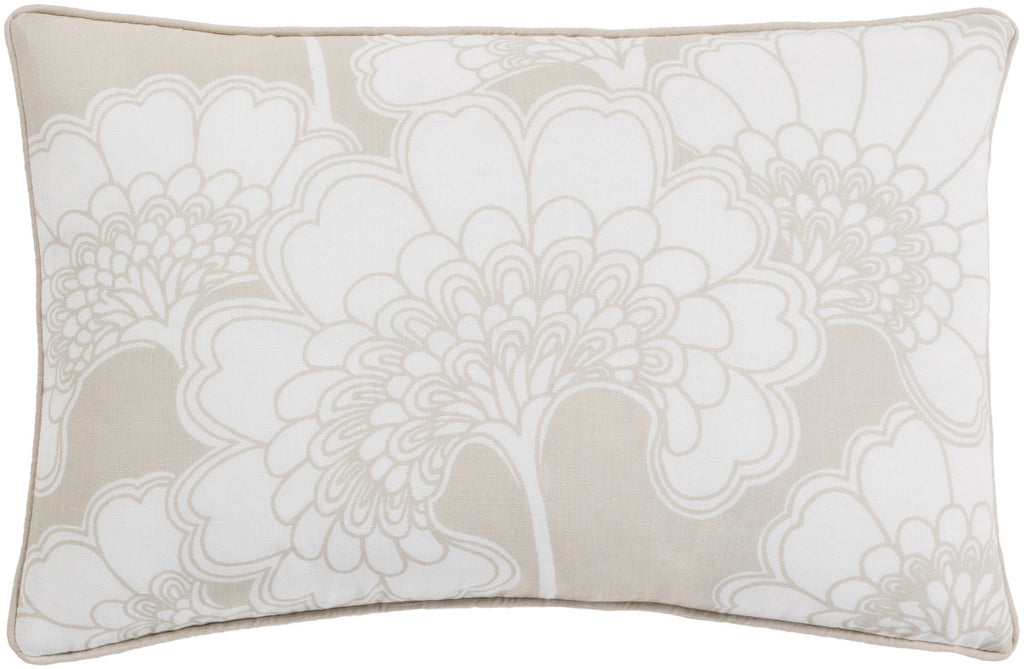 Surya Japanese Floral JA001 Pillow by Florence Broadhurst 13 X 20 X 4 Poly filled