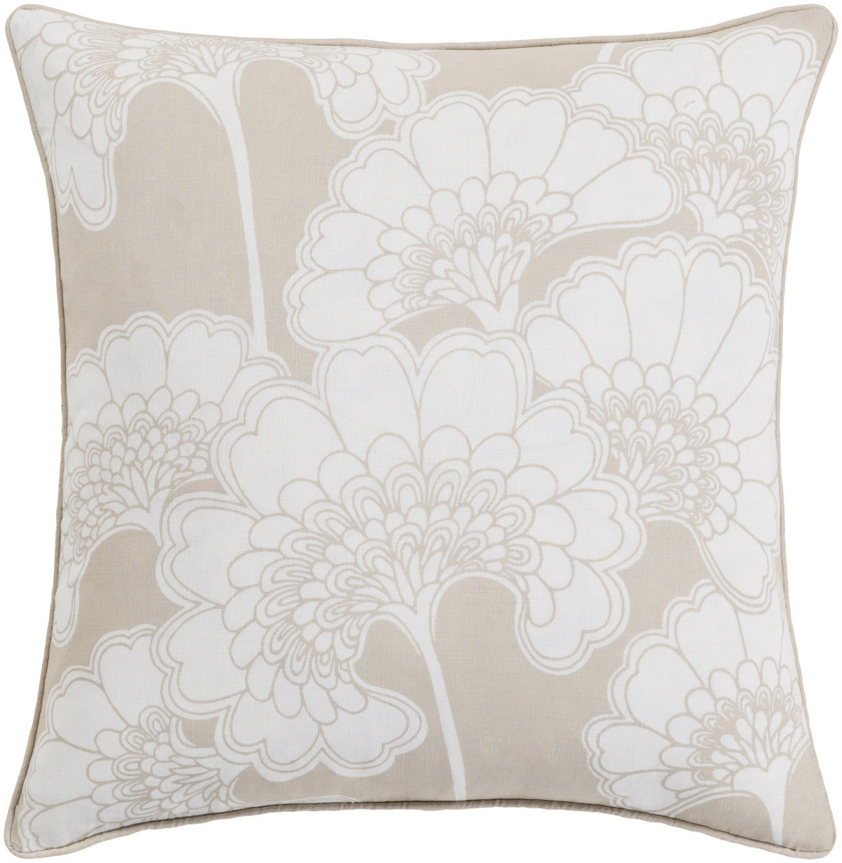 Surya Japanese Floral JA001 Pillow by Florence Broadhurst