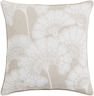 Surya Japanese Floral JA001 Pillow by Florence Broadhurst 20 X 20 X 5 Down filled