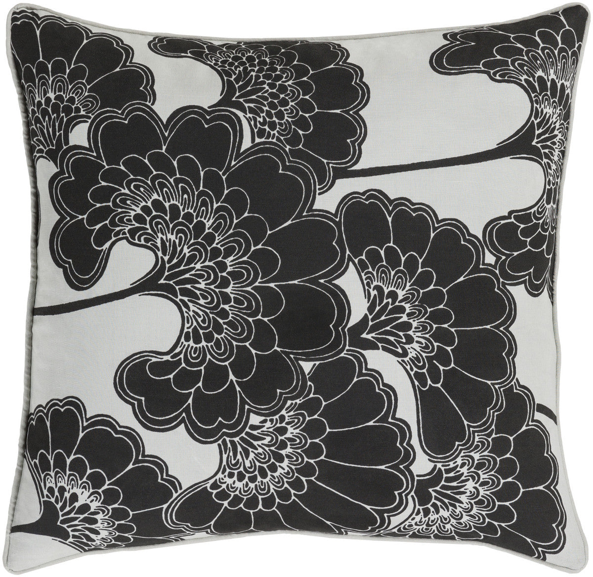 Surya Japanese Floral JA002 Pillow by Florence Broadhurst