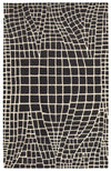 LR Resources Jaali 04901 Charcoal Hand Tufted Area Rug 5' X 7'9''
