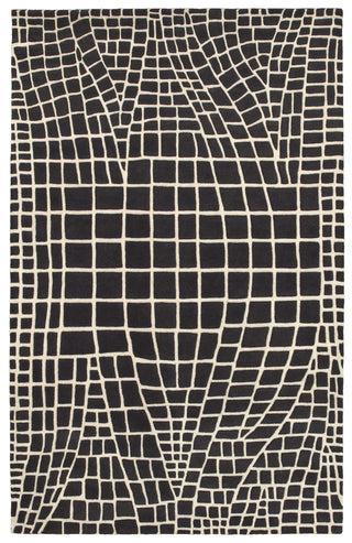 LR Home Jaali 04901 Charcoal Area Rug