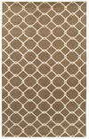 LR Resources Jaali 04903 Brown Hand Tufted Area Rug 5' X 7'9''