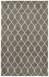 LR Resources Jaali 04904 Gray Hand Tufted Area Rug 5' X 7'9''