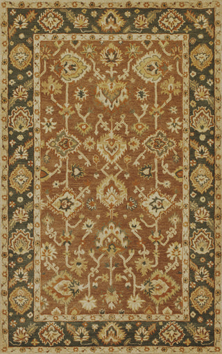 KAS Jaipur 3851 Coffee/Green Oushak Area Rug main image