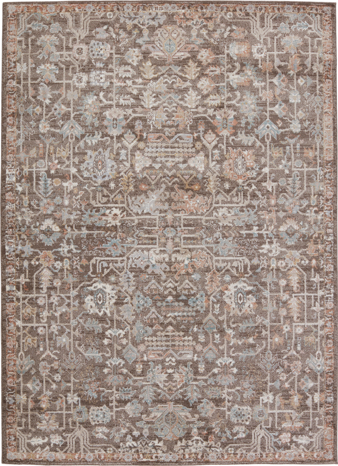 Jaipur Living Abrielle Mariette ABL03 Brown/Light Gray Area Rug by Vibe