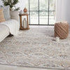 Jaipur Living Abrielle Edlynne ABL05 Light Gray/Light Blue Area Rug by Vibe Lifestyle Image Feature