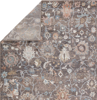 Jaipur Living Abrielle Feyre ABL06 Brown/Blue Area Rug by Vibe Folded Backing Image