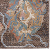 Jaipur Living Abrielle Feyre ABL06 Brown/Blue Area Rug by Vibe Corner Close Up Image