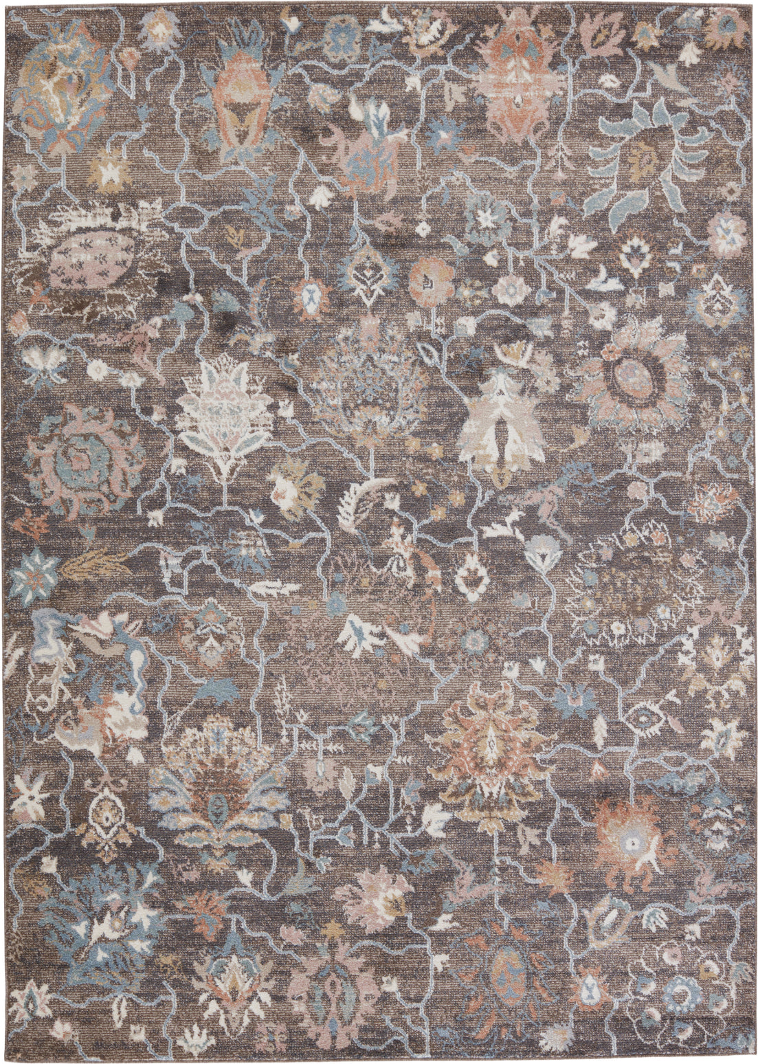 Jaipur Living Abrielle Feyre ABL06 Brown/Blue Area Rug by Vibe Main Image