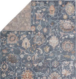 Jaipur Living Abrielle Feyre ABL07 Dark Blue/Tan Area Rug by Vibe Folded Backing Image