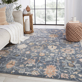 Jaipur Living Abrielle Feyre ABL07 Dark Blue/Tan Area Rug by Vibe Room Scene Image