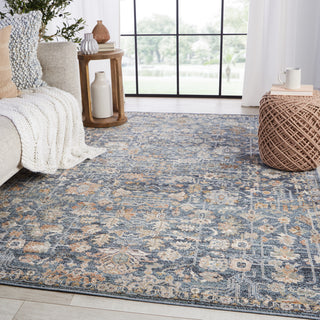 Jaipur Living Abrielle Mariette ABL08 Blue/Tan Area Rug by Vibe