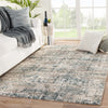Jaipur Living Aireloom Miro AIR07 Gray/Blue Area Rug Lifestyle Image Feature