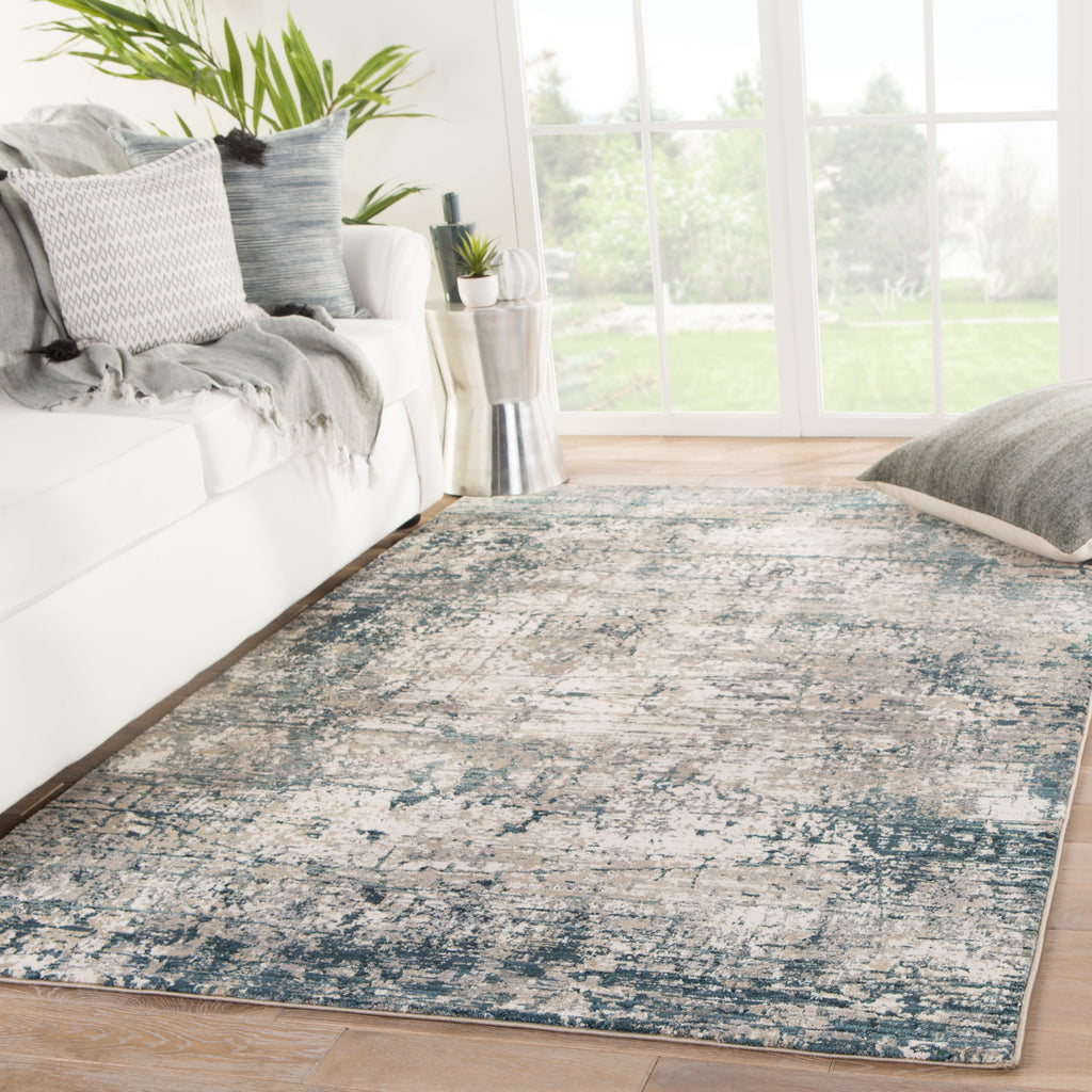 Jaipur Living Aireloom Caro AIR09 Gray/Ivory Area Rug Lifestyle Image Feature