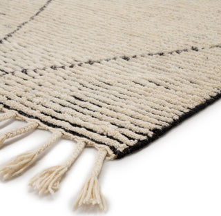 Jaipur Living Alpine Ammil ALP03 Cream/Black Area Rug - Corner