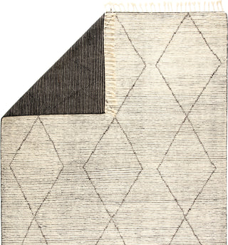 Jaipur Living Alpine Ammil ALP03 Cream/Black Area Rug - Folded Corner