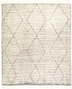 Jaipur Living Alpine Ammil ALP03 Cream/Black Area Rug - Top Down