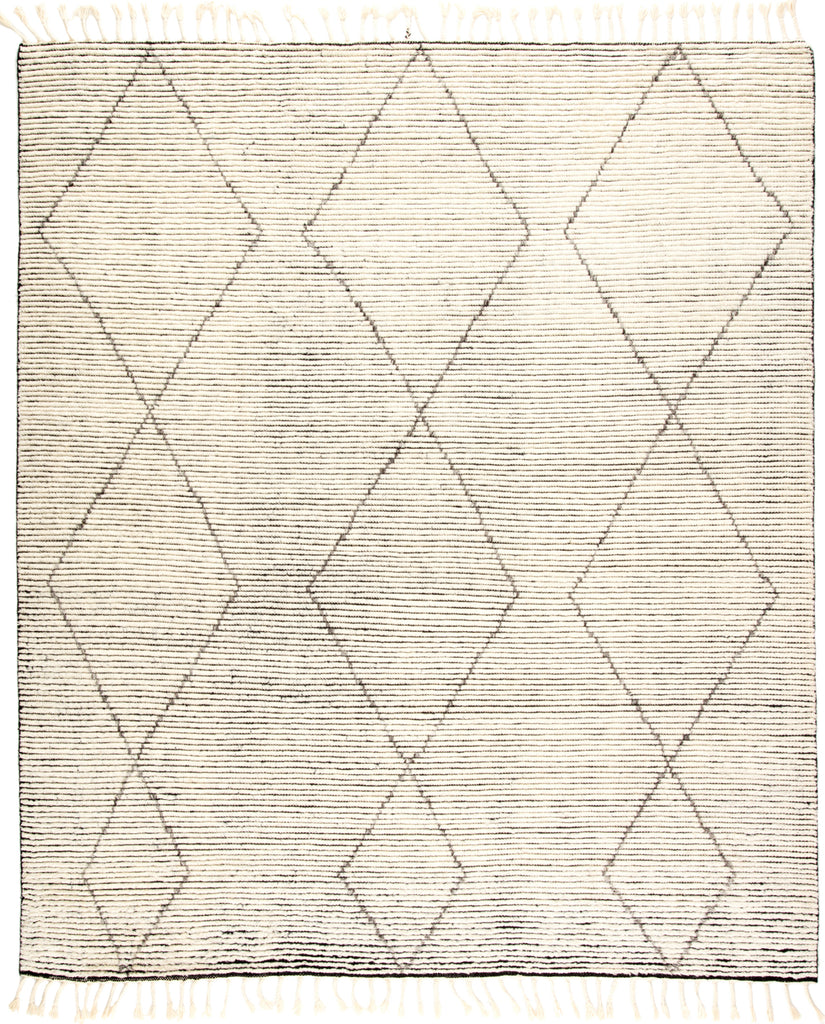 Jaipur Living Alpine Ammil ALP03 Cream/Black Area Rug - Top Down