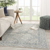 Jaipur Living Almira Carmen ALR01 Blue/Light Gray Area Rug Lifestyle Image Feature