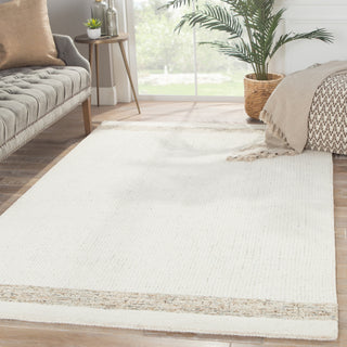 Jaipur Living Alton Dorado ALT05 White/Brown Area Rug Lifestyle Image Feature