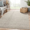 Jaipur Living Naturals Ambary Wales AMB01 Gray/White Area Rug Lifestyle Image Feature