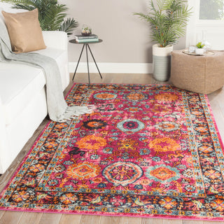 Jaipur Living Amuze Mara AMZ01 Persian Red Area Rug Lifestyle Image Feature