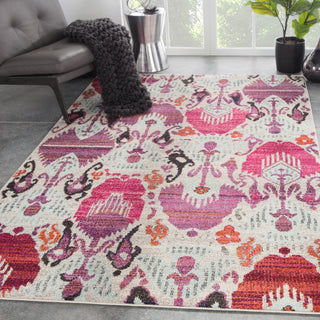 Jaipur Living Amuze Lavendula AMZ05 Ivory/Pink Area Rug Lifestyle Image Feature