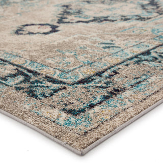 Jaipur Living Amuze Lays AMZ08 Turquoise/Taupe Area Rug